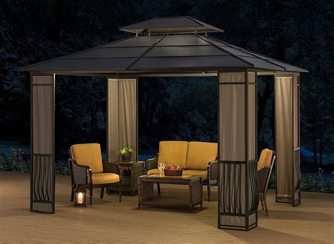 sunjoy hardtop gazebo 10x12